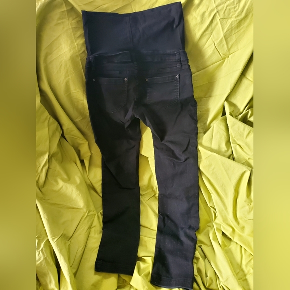 liz lang maternity size M black stretchy jeans - Picture 2 of 4